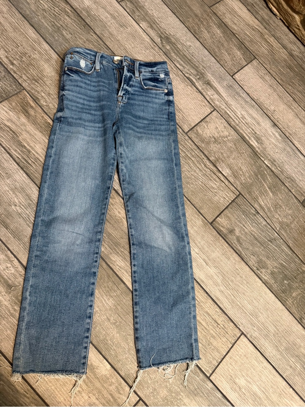 FRAME Le High Straight Jeans
